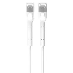 Cabo Patch LAN Extralink Cat.6A U/FTP 5m 1Gbps Branco, Cobre, Cabo de Rede, Conector Angulado - Imagem 3