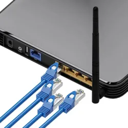 Extralink Kat.8.1 S/FTP 0,5m 40G Синий, Patchcord LAN, Медный сетевой кабель витая пара - Изображение 2