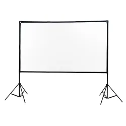 Extralink Foldable Projection Screen 84" PSF-84 | Składany ekran projekcyjny | 16:9, 186x105cm, biały - Zdjęcie 3