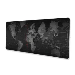 Herní podložka Extralink, velká tmavá mapa světa na stůl pro myš a klávesnici 30x80-1073 - Obrázek 2