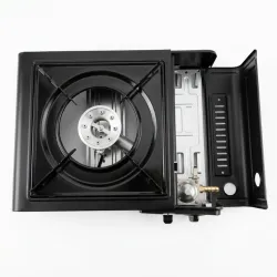 Horno de Camping Extralink, Cocinera de Gas Portátil 2 en 1 en Estuche - Imagen 5