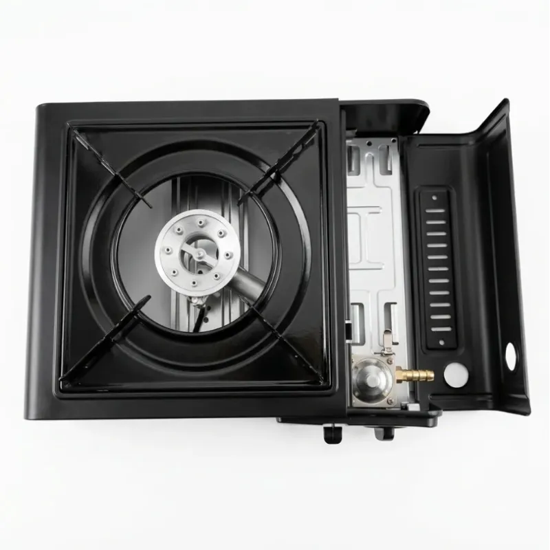 Fornello da Campeggio Extralink, Cucina a Gas Portatile 2 in 1 in Valigetta - Immagine 5