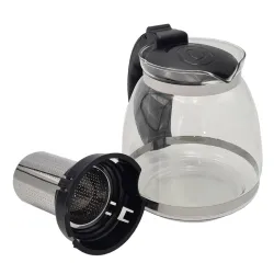 Tetera de vidrio Extralink con infusor, cafetera 1.5L - Imagen 5