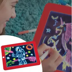 Magický tablet pro děti Extralink Neon Magic Pad, červený - Obrázek 2