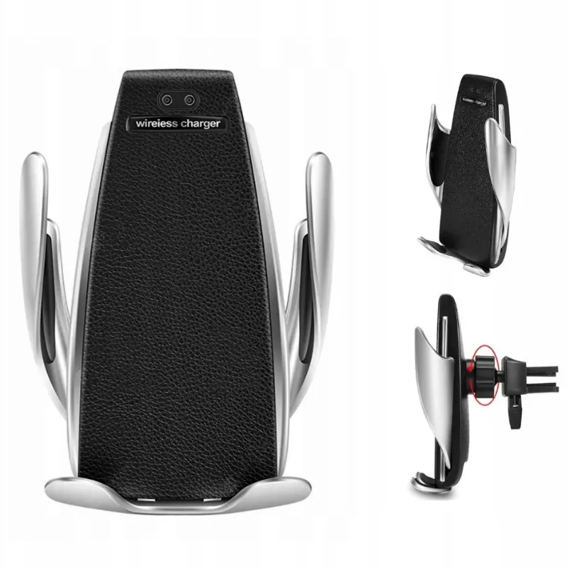 Supporto per Auto Extralink, Caricabatterie Wireless con Sensore di Induzione S5 per Venti - Immagine 2