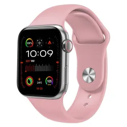 Extralink Lifestyle Akıllı Saat Watch9, Gümüş + Siyah/Pembe Kordon - Görsel 2