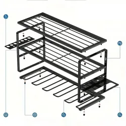 Extralink, garage rack, wall shelf, hanger organiser for power tools - Image 3