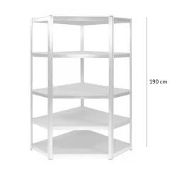 Estante de canto Extralink, 5 prateleiras 180x90x30cm 175 kg - Imagem 3