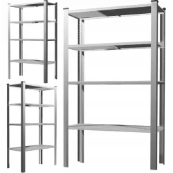 Extralink Metallregal, 4-stufig 150x75x30cm 50 kg