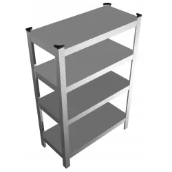 Prateleira de metal Extralink, 4 prateleiras 150x75x30cm 50 kg - Imagem 4