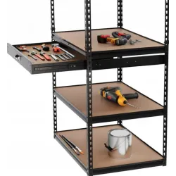 Ш shelf Extralink, 5-уровневый с ящиком 180x90x60 см 175 кг - Изображение 4