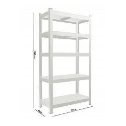 Extralink Regal, 5-stufig 180x90x30cm 175 kg - Bild 4