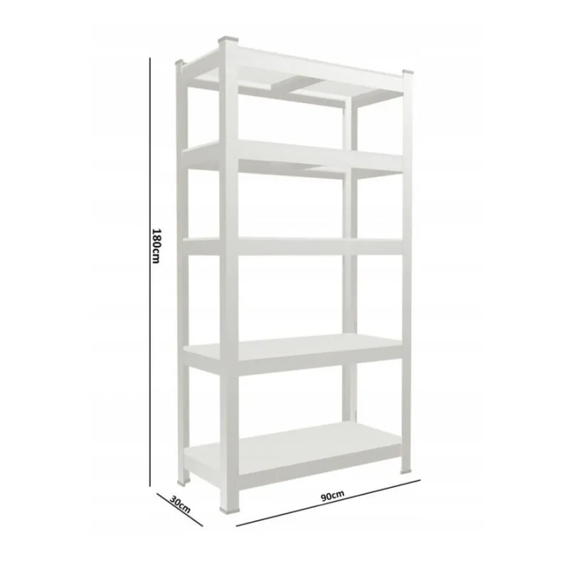 Extralink Regal, 5-stufig 180x90x30cm 175 kg - Bild 4