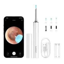 Otoscopio con telecamera per la pulizia delle orecchie Bebird T15 Bianco, 1080p - Immagine 2