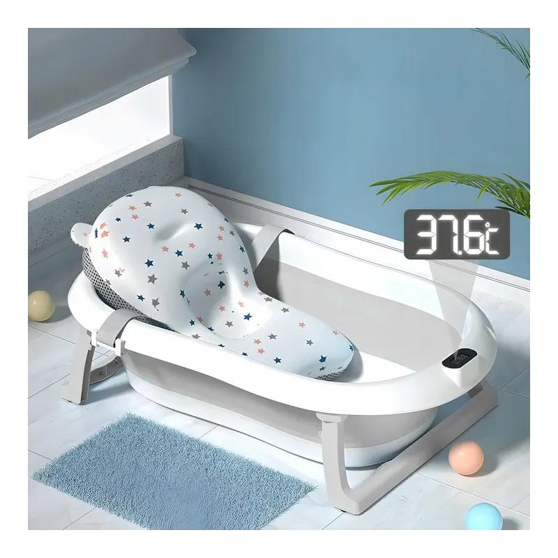 Extralink Kids Bathtub, Gray with LED Thermometer - Image 4