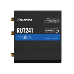 Endüstriyel 4G LTE Yönlendirici Teltonika RUT241 eSIM, Cat 4, 2x RJ45 100Mb/s - Görsel 3