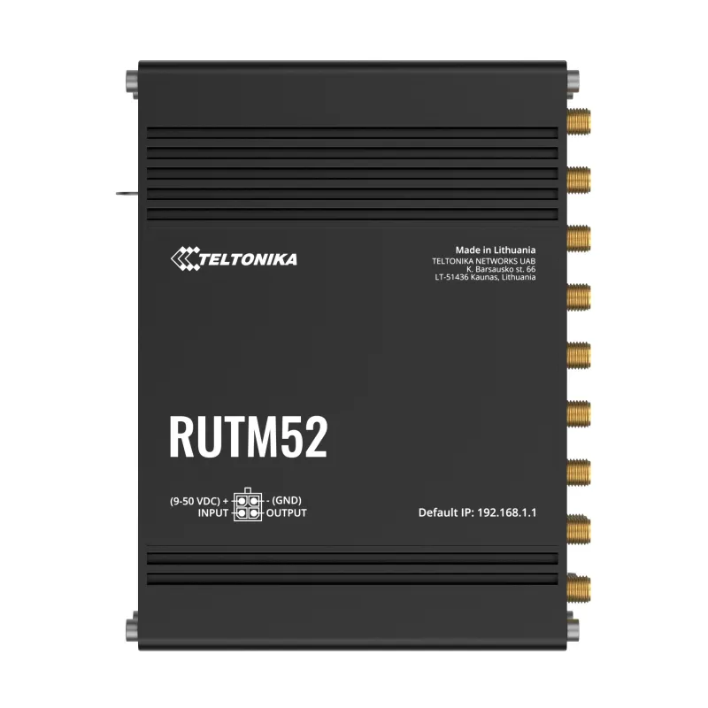 Router 5G Teltonika RUTM52, 5x GbE, Dual SIM, eSIM, Wi-Fi 5 - Immagine 3