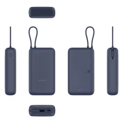 Xiaomi 33W Powerbank 20000mAh Mavi, USB-A, USB Type-C, 33W - Görsel 2