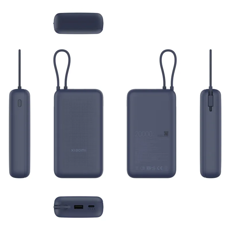 Power Bank Xiaomi 33W 20000mAh Azul, USB-A, USB Type-C, 33W - Imagen 2