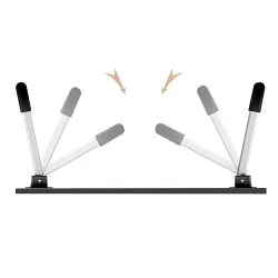 Extralink Laptop Tisch für das Bett, 40x60cm, schwarz - Bild 3
