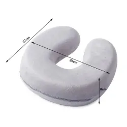 Travesseiro de viagem Extralink, rolo para o pescoço, cinza, turístico - Imagem 3