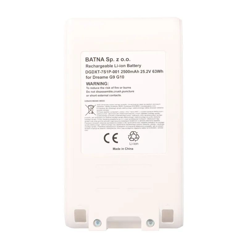 DREAME G9 G10 Batarya 25.2V 2500mAh - Görsel 2