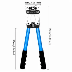 Strumento di Crimpatura Extralink per Manicotti, Estremità dei Connettori Cavi, Compressione Cavi 6-50mm AWG - Immagine 3