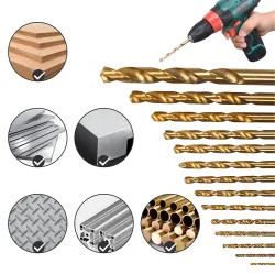 Set di Punte Extralink, Punte Universali in Titanio per Metallo e Legno 1,5-10mm 99 pezzi - Immagine 2