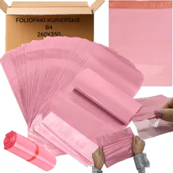 Extralink Pembe Kargo Torbaları B4 260x350 50 Adet