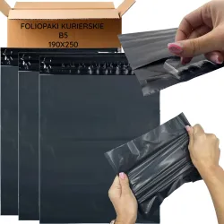 Extralink schwarze Kurierbeutel B5 190x250, 50 Stück