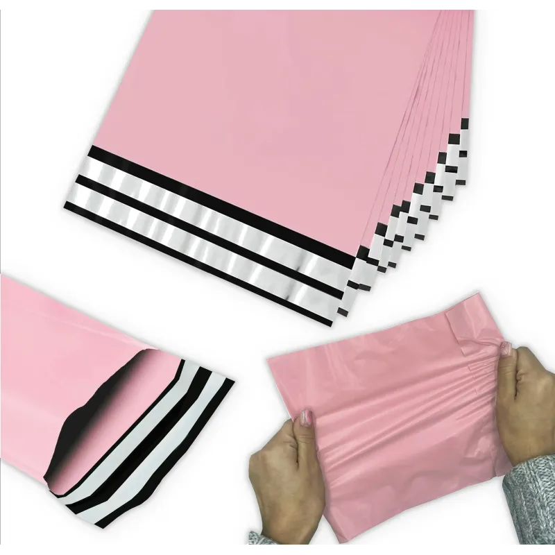 Bolsas de mensajería de retorno rosa Extralink 310x420 50 unidades - Imagen 2