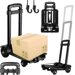 Carrito de Compras Extralink, Plegable, Manija Telescópica, Capacidad de 40 kg - Imagen 2