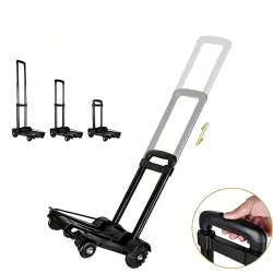 Carrito de Compras Extralink, Plegable, Manija Telescópica, Capacidad de 40 kg - Imagen 3