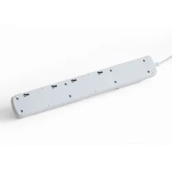 Regleta de alimentación Arcon M6 1.5m Negra, protector contra sobretensiones, 6 tomas, cable de 1.5m - Imagen 3