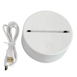 Luz Noturna Urso Coração 3D Extralink Home, Ilusão Óptica para Quarto USB - Imagem 6