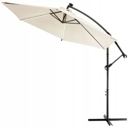Paraguas de Jardín Black Forest, Grande Beige de 3m con Brazo - Imagen 2