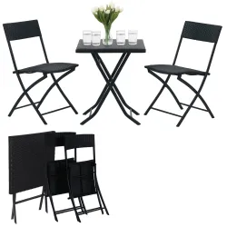 Piccolo Set di Mobili da Giardino Black Forest, Due Sedi...