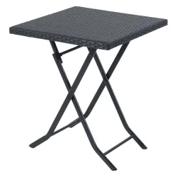 Conjunto Pequeno de Móveis para Jardim Black Forest, Duas Cadeiras + Mesa Preta - Imagem 4