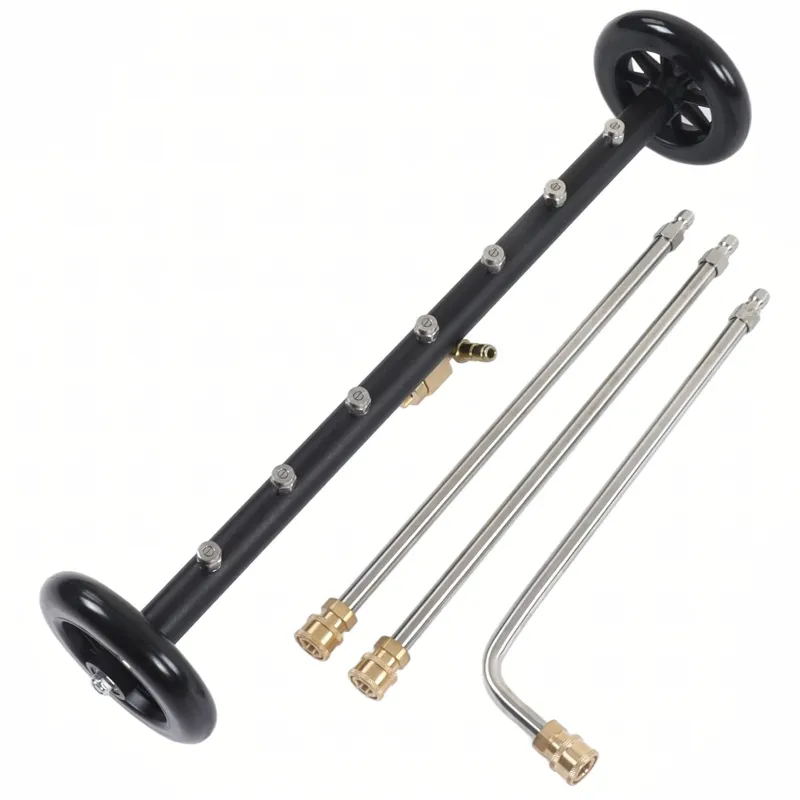 Multifunctional Black Forest Washer, Chassis Cleaning Cart for Paving Stones with 3 Lance Nozzles - Image 2