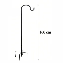 Gancho para plantas Black Forest, comederos para flores, faroles de jardín de 160 cm - Imagen 2