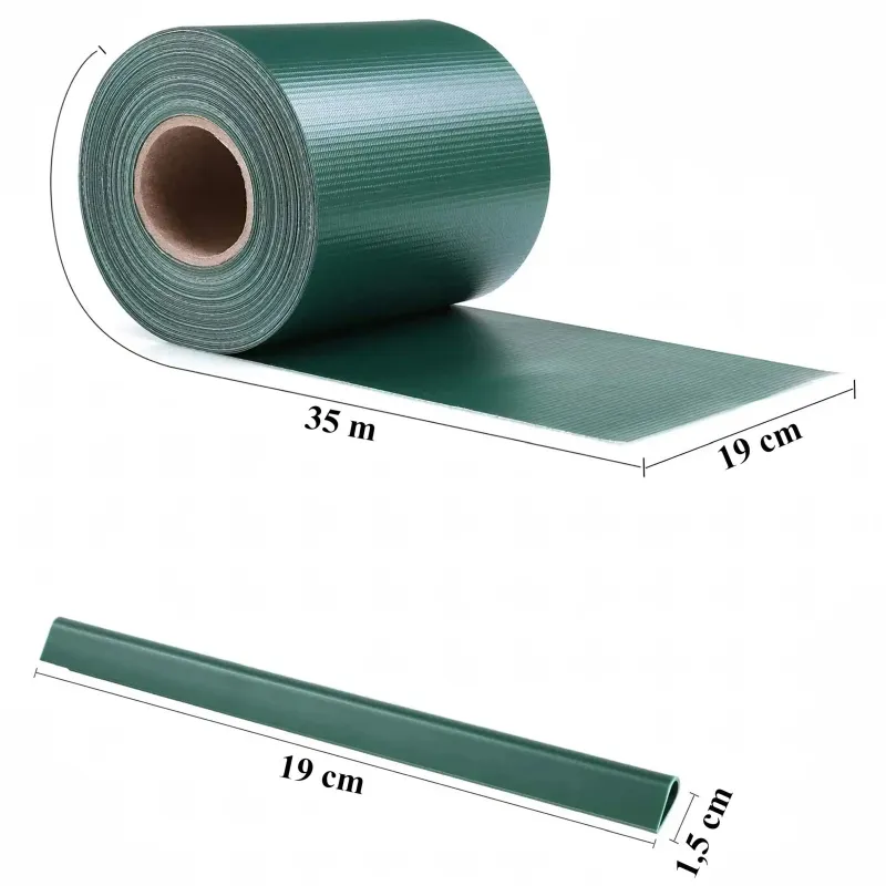Black Forest Green Fencing Tape, 19cm x 35m Panel Cover for UV Fence - Image 2