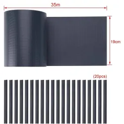 Black Forest Fencing Tape, Black 19cmx35m UV Protection Panel Cover for Fence - Image 4