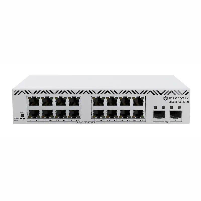 Switch Mikrotik CSS318-16G-2S+IN, 16x GbE RJ45, 2x SFP+ - Imagen 2