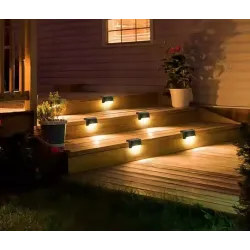 Extralink | Komplet 4 lampek solarnych | 8 x 4,5 x 4,5 cm Linus LED ciepły biały - Zdjęcie 3