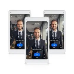 Monitor de Intercomunicador UniFi Access Ubiquiti UA-Intercom-Viewer-3, Tela Touch de 5", Alimentação PoE