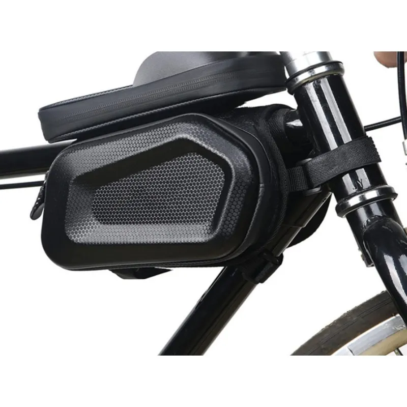 Bolsa de bicicleta Extralink, alforja impermeable para cuadro con funda para teléfono - Imagen 3