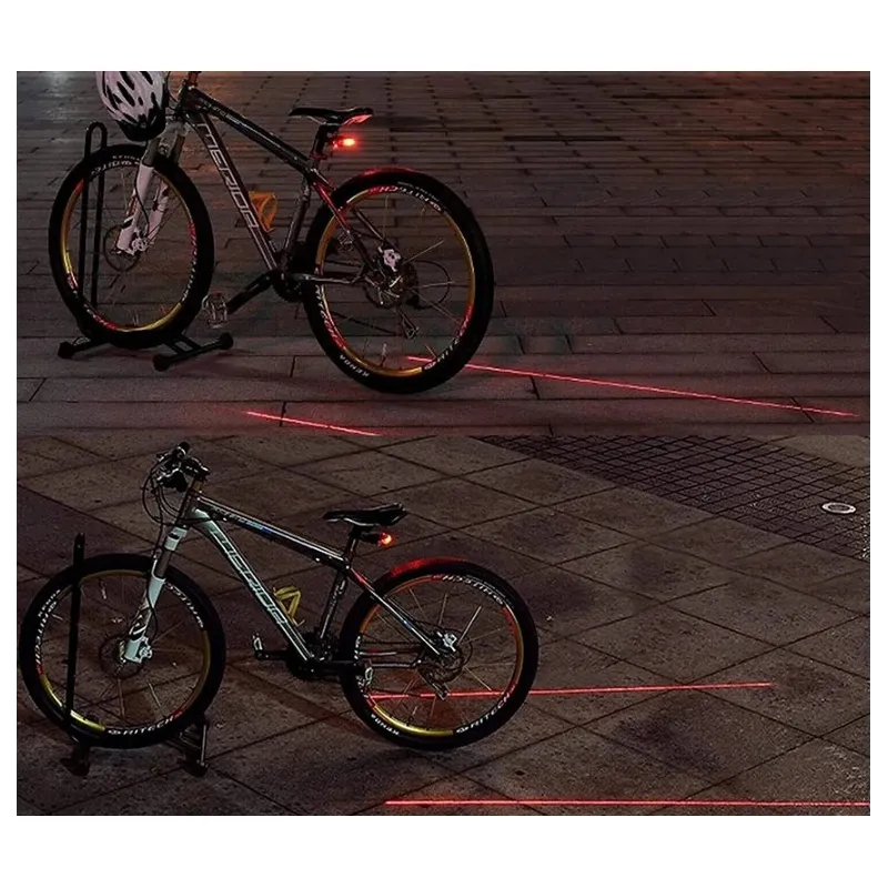 Zadní cyklistické světlo Extralink, laserové 5 LED vyznačující linie - Obrázek 10