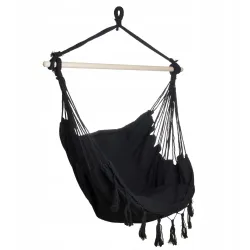 Rede Black Forest, cadeira brasileira 100x130cm preta - Imagem 6