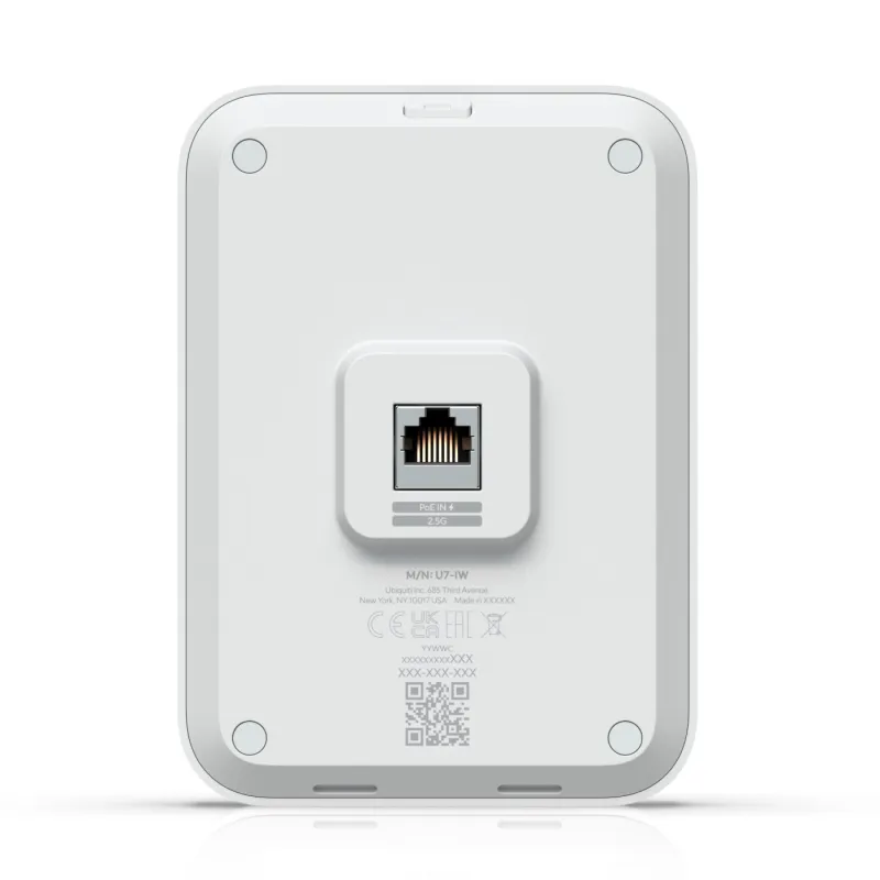 Ubiquiti U7-IW Erişim Noktası, Duvara Montaj, WiFi 7, 2.5 GbE PoE Anahtarı - Görsel 3