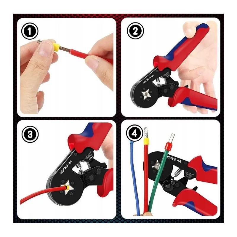 Extralink Crimping Tool for Connectors, 1200 Cable Terminal Sleeves - Image 5